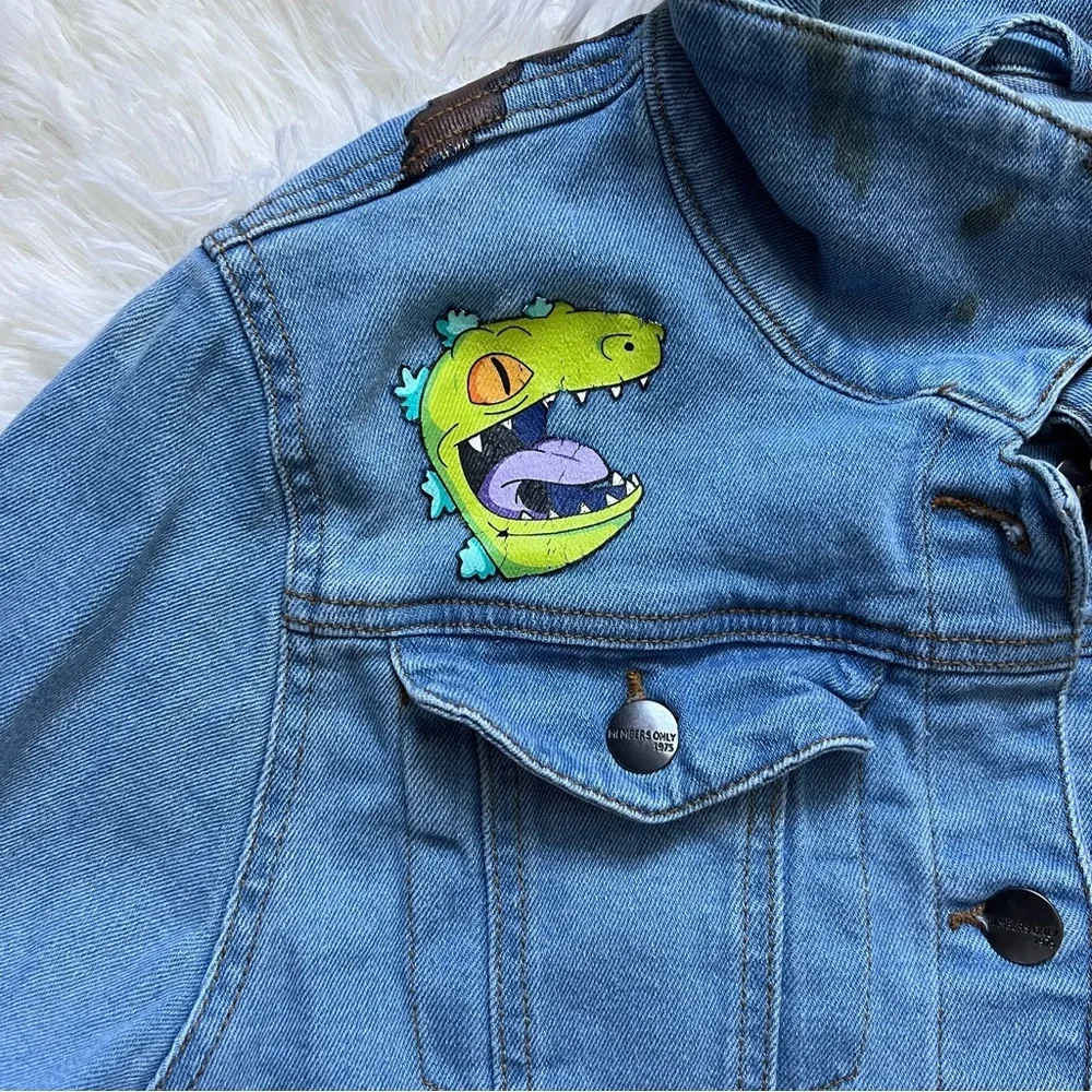 Members Only x Nickelodeon Rugrats Denim Cropped Jacket